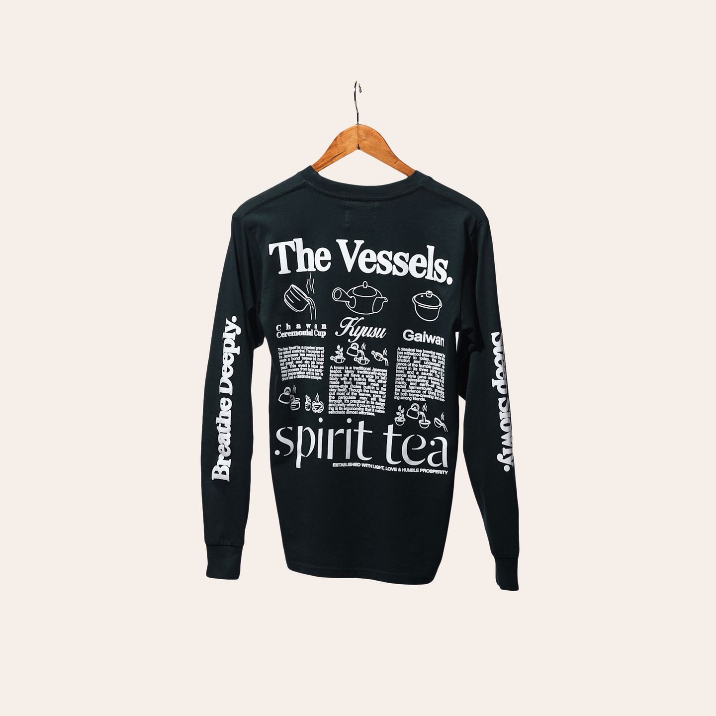 Spirit Tea | THE VESSELS Dark Forest Green Long-Sleeve